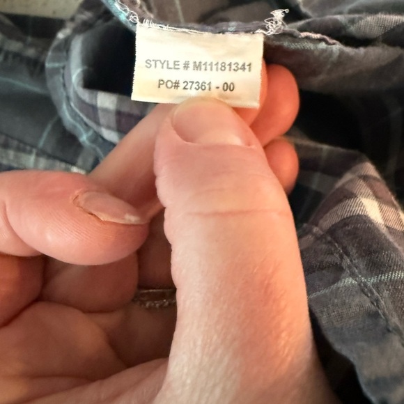 Prana Graden Plaid Short Sleeve Button Down Shirt Size XL. Style # M11181341. - Picture 6 of 6